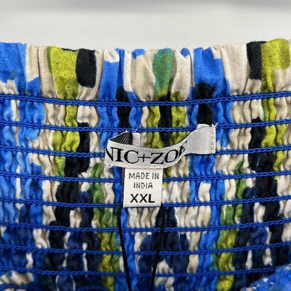 Nic + Zoe Diamond Dash Midi Skirt - Blue Multi - XXL - New with tags - Picture 5 of 7